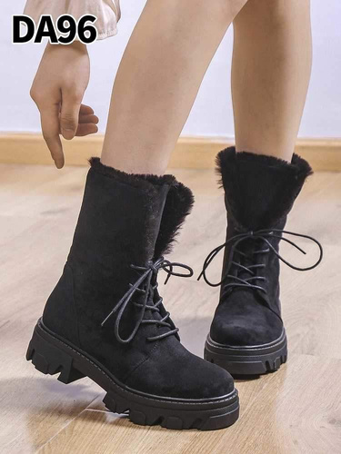 Botki damskie 7ADA96.BLACK Ocieplany (36/41,12par)