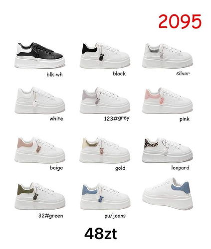 Buty sportowe damskie 7A2095.SILVER  (36/41,12par)