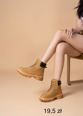 Trzewiki damskie LG677.CAMEL (36/41,12par)