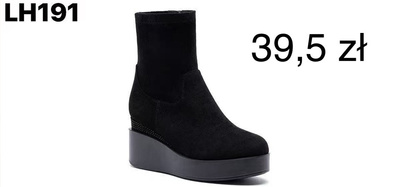 Botki damskie LH191.BLACK (36/41,12par)