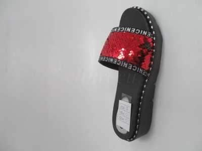 Klapki damskie 7AG582-03.BLACK/RED (36/41,12par)