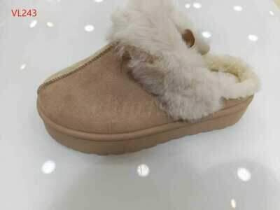 Kapcie damskie VL243.KHAKI (36/41,12par)