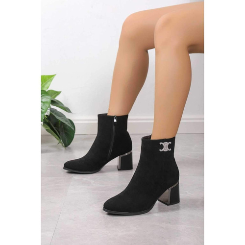Botki damskie ocieplane  7ANS368.BLACK    (36/41,12par)