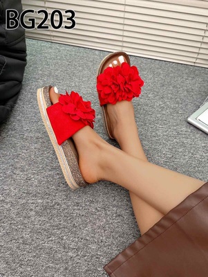 Klapki damskie BG203.RED (36/41,12par)