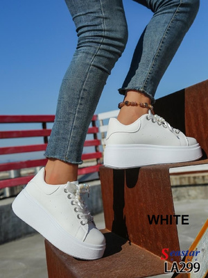 Buty sportowe damskie LA299.WHITE (36/41,12par)