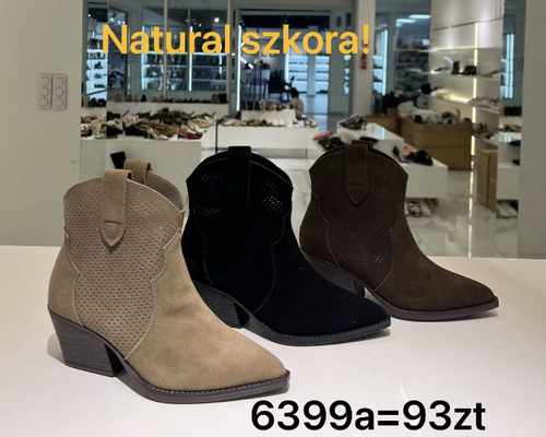 Botki damskie 7A6399A.KHAKI (36/41,12par)