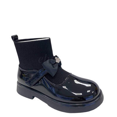 Botki dziewczęce  5AGC19.BLACK (31/36,12par)