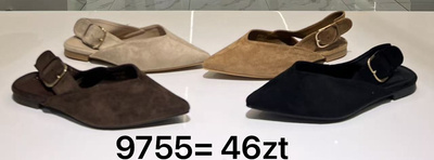 Balerinki damskie 9755.KOLORDOWYBORU (36/41,12par)