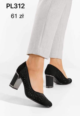Czółenka damskie 7APL312.BLACK (36/41,12par)