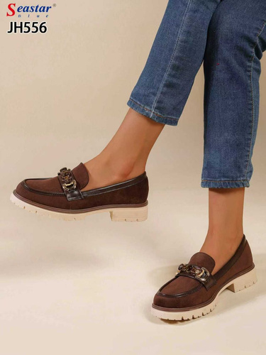 Półbuty damskie 7AJH556.BROWN (36/41,12par)