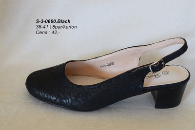 Czółenki damskie 3-0660.BLACK (36/41,8par)