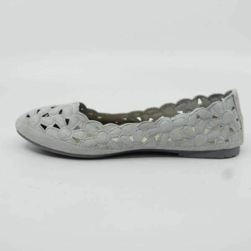Balerinki damskie F27-2.SILVER (36/41,12par)