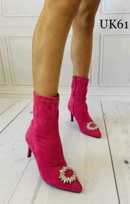 Botki damskie 7AUK61.PINK (36/41,12par)