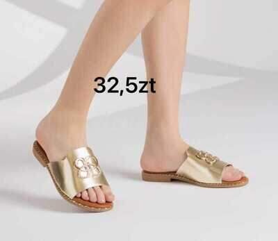 Klapki damskie 7AKK-722.GOLD (36/41,12par)