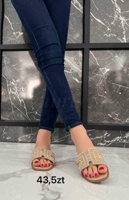 Klapki damskie 7AB035.BEIGE (36/41,12par)