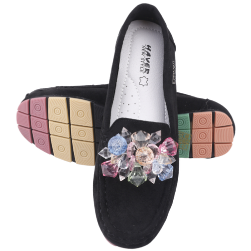 Mokasyny damskie MH23-3.BLACK (36/41,12par)