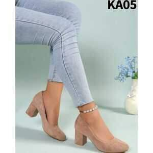 Czółenka damskie KA05.KHAKI (36/41,12par)