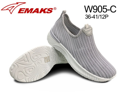 Buty sportowe damskie W905-C.GREY (36/41,12par)