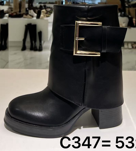 Botki damskie C347.BLACK (36/41,12par)