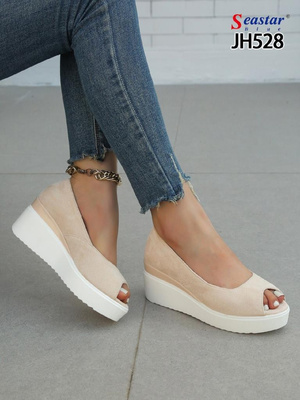 Balerinki damskie  7AJH528.BEIGE (36/41,12par)