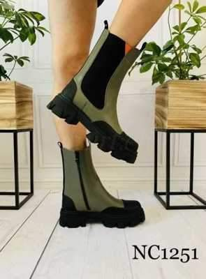 Botki damskie 7ANC1251.GREEN Ocieplane (36/41,12par)