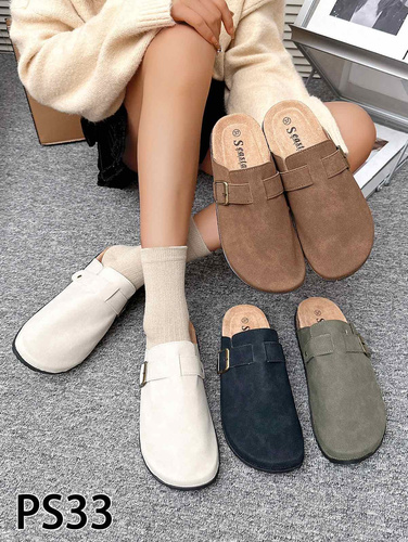 Klapki damskie PS33.KHAKI (36/41,12par)