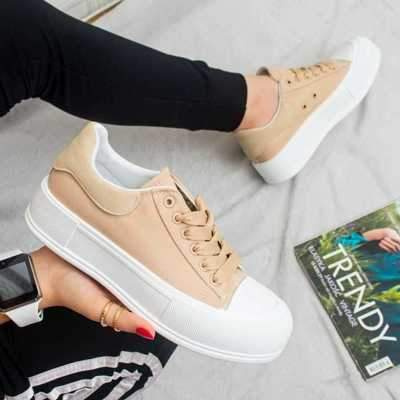 Trampki damskie 7AJ2275-5.KHAKI (36/41,12par)