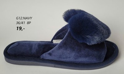Kapcie damskie G12.NAVY (36/41,8par)