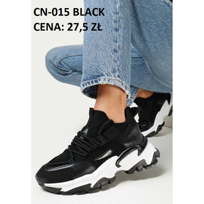 Buty sportowe damskie CN-015.BLACK (36/41,12par)