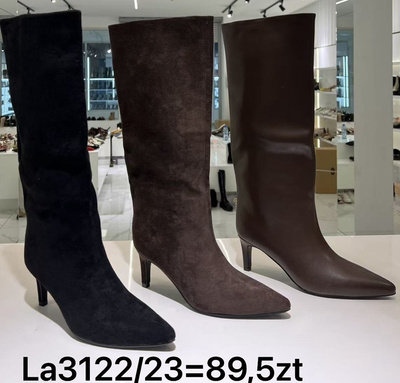 Kozaki damskie LA312/23. KOLORDOWYBORU (36/41,12par)