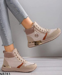 Botki damskie ocieplane  7ANB783.KHAKI  (36/41,12par)