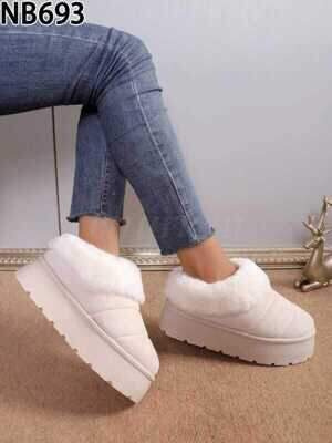 Botki damskie ocieplane NB693.BEIGE (36/41,12par)