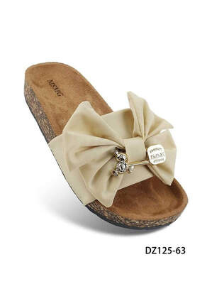 Klapki damskie 7ADZ125-63.KHAKI (36/41,12par)