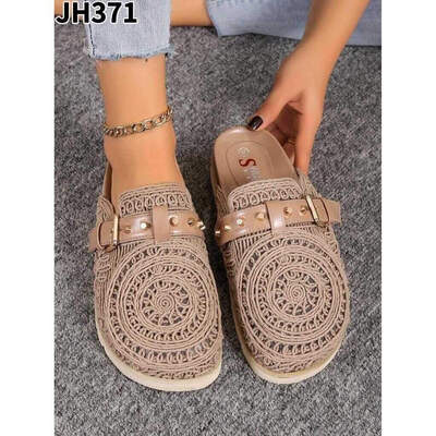 Klapki damskie 7AJH371.KHAKI (36/41,12par)