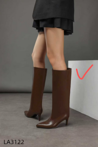 Kozaki damskie  7ALA3122.BROWN  Nieocieplane (36/41,12par)