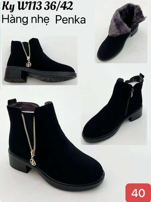 Botki damskie 7AW113.BLACK (36/42,12par)