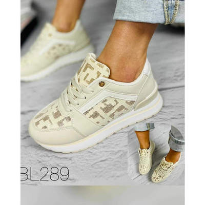 Buty sportowe damskie 7ABL289.BEIGE (36/41,12par)