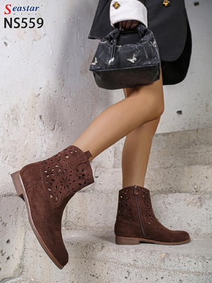 Botki damskie NS559.BROWN (36/41,12par)