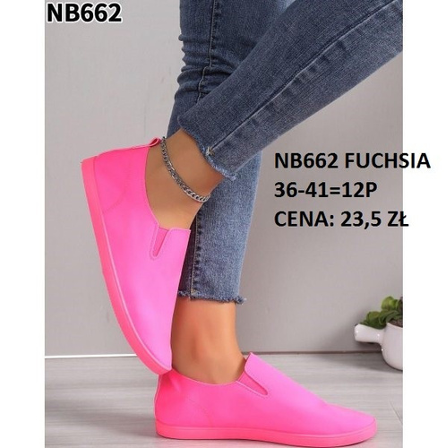 Trampki damskie  NB662.FUSHIA (36/41,12par)