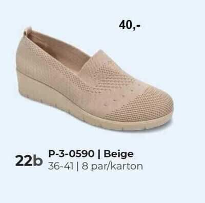 Półbuty damskie  7AP-3-0590.BEIGE  (36/41,8par)