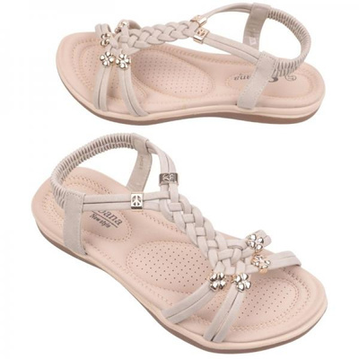 Sandały damskie DH22-5.BEIGE (36/41,12par)