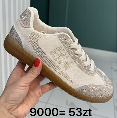 Buty sportowe damskie 9000.BEIGE (36/41,12par)