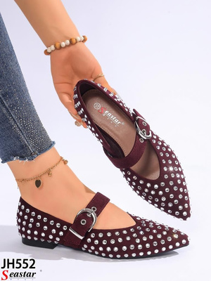 Balerinki damskie JH552.WINO (36/41,12par)