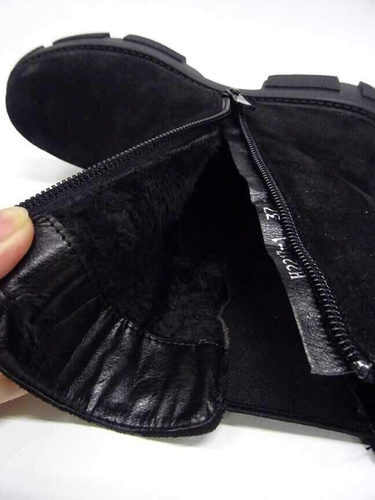 Botki damskie 7AH2217-1.BLACK Ocieplane (36/41,12par)