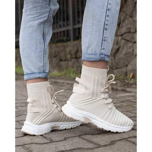 Buty sportowe damskie LA193.BEIGE (36/41,12par)