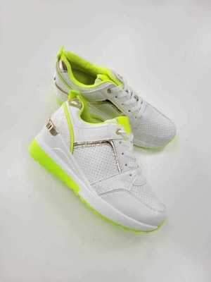 Buty sportowe damskie 7AHY813-7.WHITE/GREEN (36/41,12par)