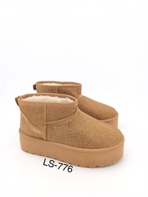 Botki damskie ocieplane 7ALS776.CAMEL (36/41,12par)