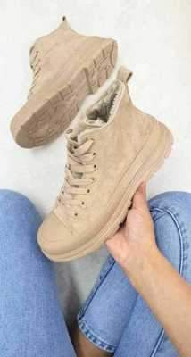 Botki damskie ZY227-63.KHAKI (36/41,12par)