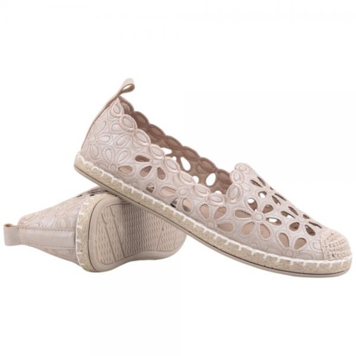 Balerinki damskie F112-12.BEIGE (36/41,12par)