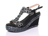 Sandały damskie 7AJN805.BLACK (36/41,12par)